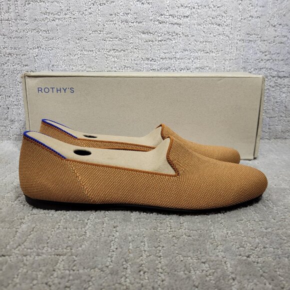 Rothy's The Loafer Fawn Caramel Round Toe Slip on Shoes Women's Multiple Sizes - Picture 4 of 13